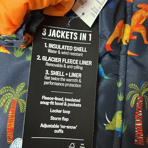 CHILDRENS PLACE 3T BOYS JACKET / GLOVES / FLEECE/ HAT SET NWT MSRP $110 - Picture 13 of 14